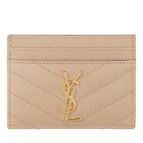 ysl card case beige|YSL wallets best price.